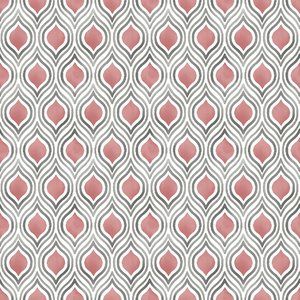 A Street Prints Wallpaper 2 Rolls Pattern FD22702 Gray and Deep Coral